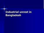 Industrial unrest in Bangladesh